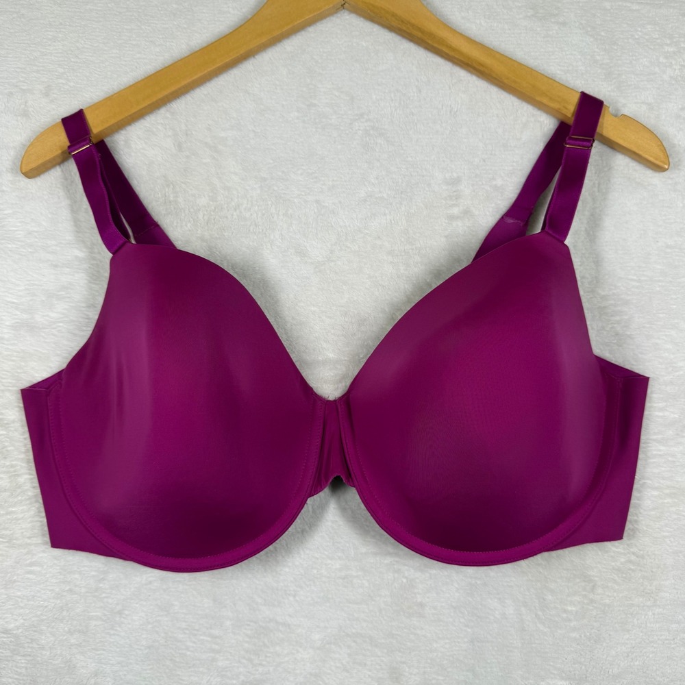 Soma Vanishing 360 Perfect Coverage Bra 38DD Magenta Purple 570220031